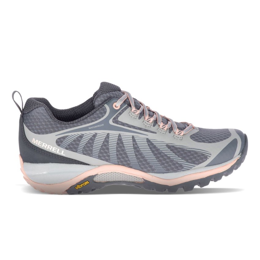 Chaussures Randonnée Merrell Siren Edge 3 Waterproof Grise/Rose Femme | N.C.ENFR